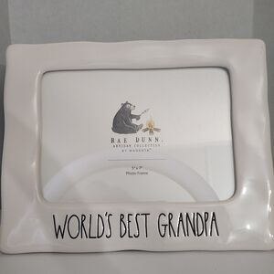 Rae Dunn World's Best Grandpa Photo Frame